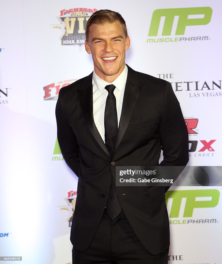 Alan Ritchson Modl Actor/model Alan Ritchson arrives at the seventh annual Fighters Only ...