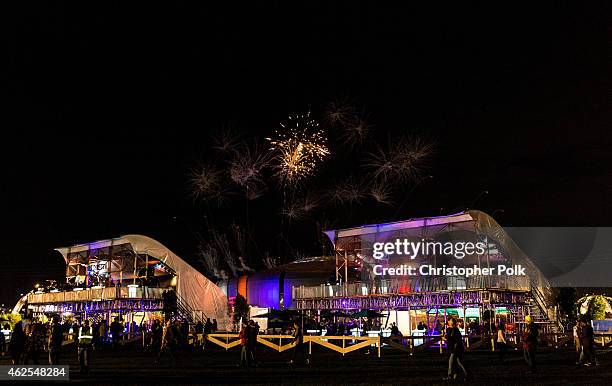 General view of atmosphere during Day 3 of the DirecTV Super Fan Festival at Pendergast Family Farm on January 30, 2015 in Glendale, Arizona.