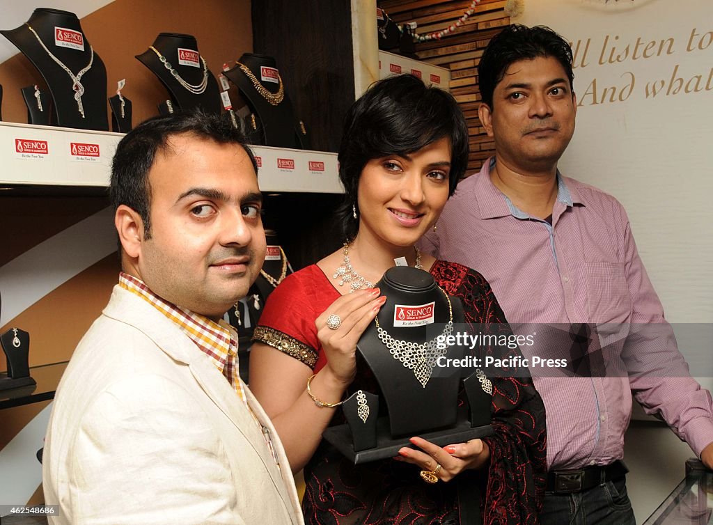 India Tollywood Actress Arpita Chatterjee during a Diamond...