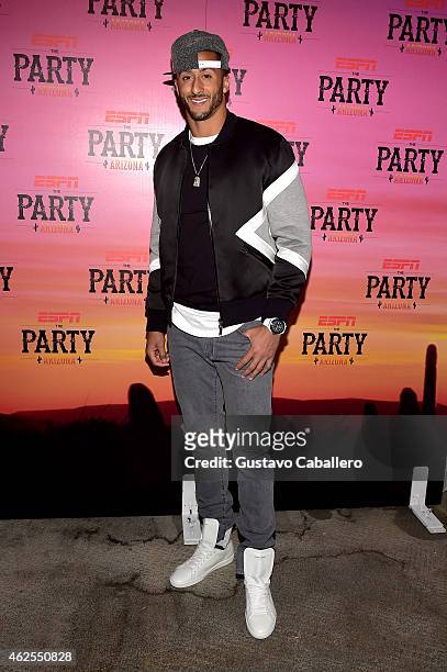Player Colin Kaepernick attends ESPN the Party at WestWorld of Scottsdale on January 30, 2015 in Scottsdale, Arizona.