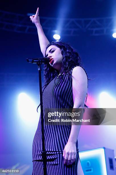 Singer Charli XCX performs onstage at ESPN the Party at WestWorld of Scottsdale on January 30, 2015 in Scottsdale, Arizona.