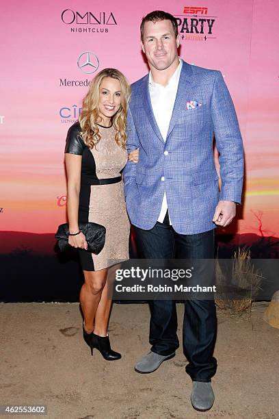 Michelle Witten and NFL player Jason Witten attend ESPN the Party at WestWorld of Scottsdale on January 30, 2015 in Scottsdale, Arizona.