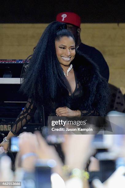 Nicki Minaj performs at Bud Light House of Whatever on January 30, 2015. Bud Light House of Whatever is the ultimate #UpForWhatever experience,...