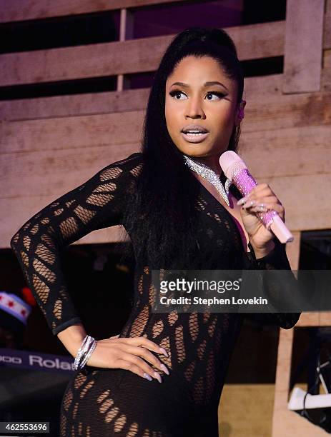 Nicki Minaj performs at Bud Light House of Whatever on January 30, 2015. Bud Light House of Whatever is the ultimate #UpForWhatever experience,...