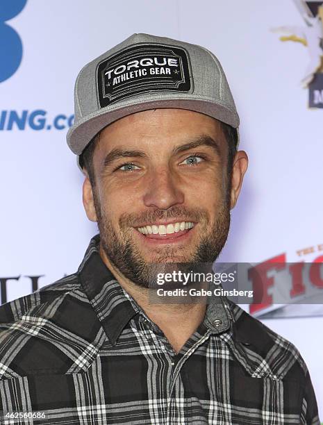 Rider and television host T.J. Lavin arrives at the seventh annual Fighters Only World Mixed Martial Arts Awards at The Palazzo Las Vegas on January...
