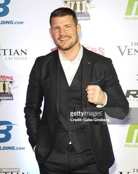Mixed martial artist Michael Bisping arrives at the seventh annual Fighters Only World Mixed Martial Arts Awards at The Palazzo Las Vegas on January...