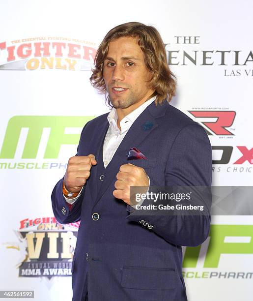 Mixed martial artist Urijah Faber at the seventh annual Fighters Only World Mixed Martial Arts Awards at The Palazzo Las Vegas on January 30, 2015 in...