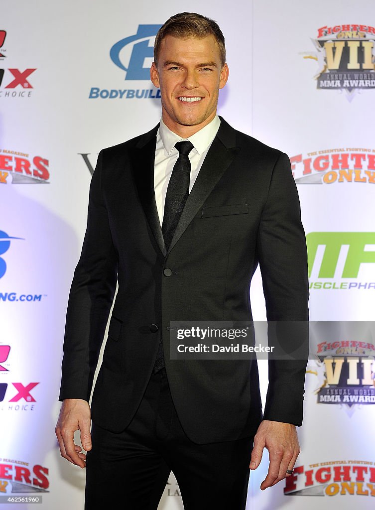 Alan Ritchson Modl Actor/model Alan Ritchson arrives at the seventh annual Fighters Only ...