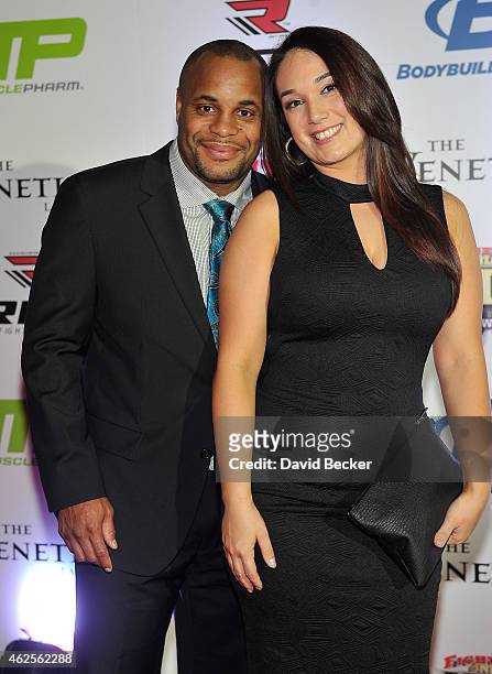 Mixed marital artist Daniel Cormier and Salina Deleon arrive at the seventh annual Fighters Only World Mixed Martial Arts Awards at The Palazzo Las...