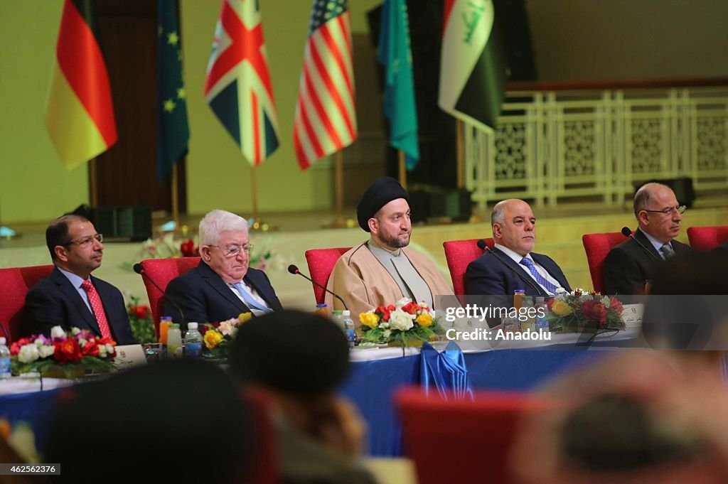 Interfaith dialogue panel in Iraq