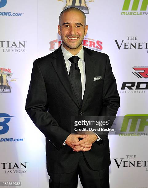 Sports broadcaster Jon Anik arrives at the seventh annual Fighters Only World Mixed Martial Arts Awards at The Palazzo Las Vegas on January 30, 2015...