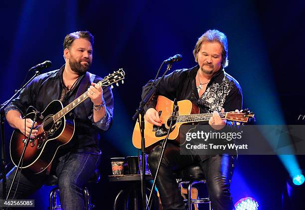 James Otto performs with Travis Tritt at Franklin Theatre on January 13, 2014 in Franklin, Tennessee.