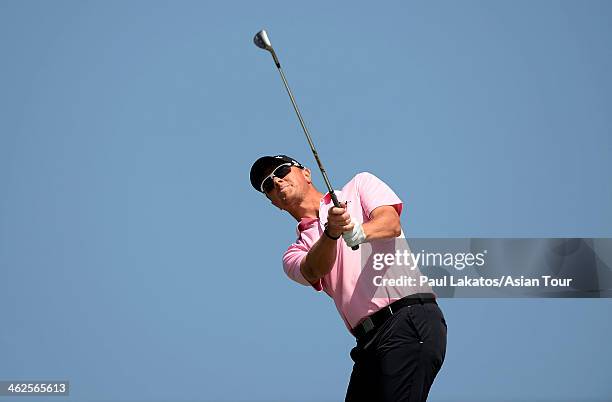 Fredrik Andersson Hed of Sweden pictured during the Par 3 contest during the 2014 King Cup Golf Hua Hin Previews at Black Mountain Golf Club on...