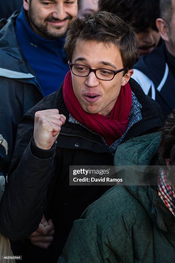 Political Party 'Podemos' March In Madrid