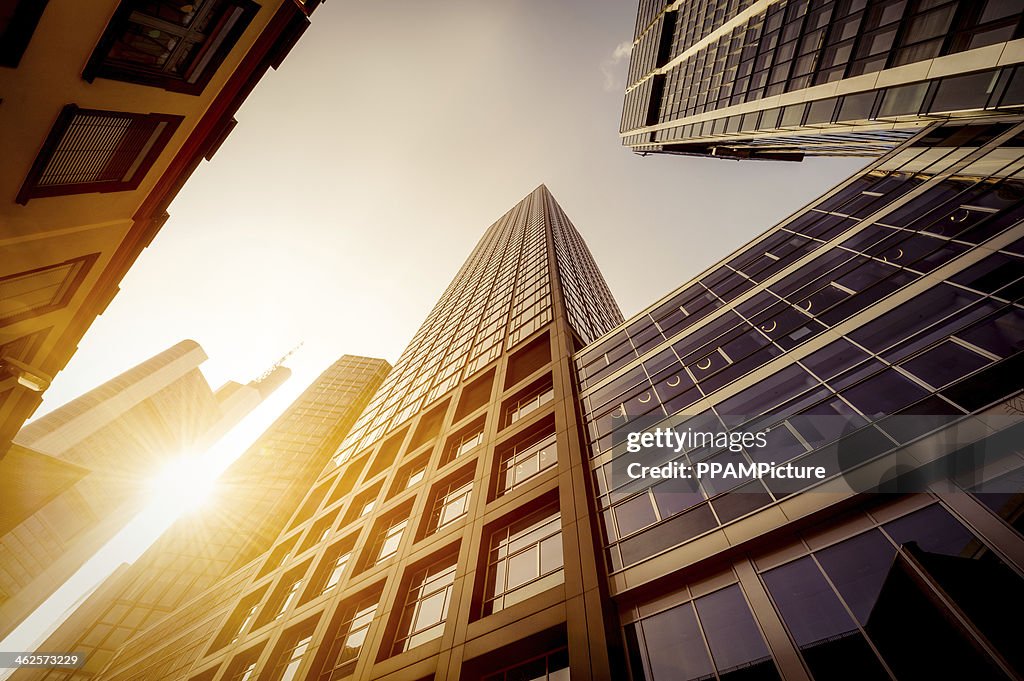 Futuristic office buildings