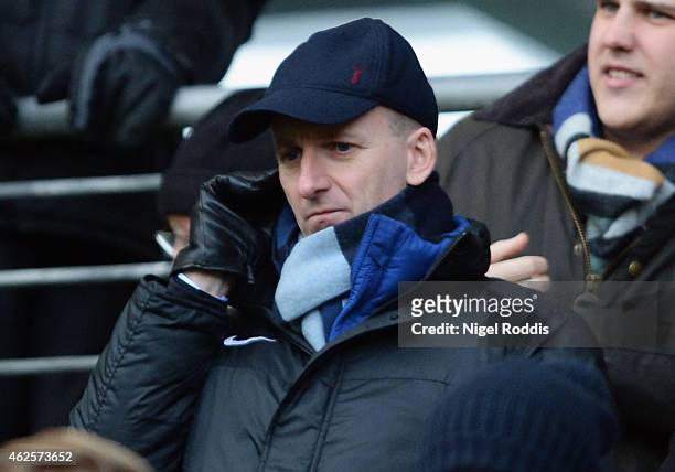 Former referee Mike Riley watches during the Barclays Premier League match between Hull City and Newcastle United at KC Stadium on January 31, 2015...