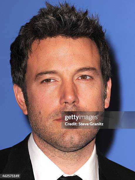 Ben Affleck poses at the 71st Annual Golden Globe Awards at The Beverly Hilton Hotel on January 12, 2014 in Beverly Hills, California.