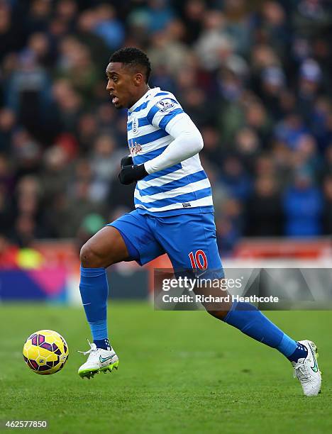 Leroy Fer of QPR in action during the Barclays Premier League match between Stoke City and Queens Park Rangers at the Britannia Stadium on January...