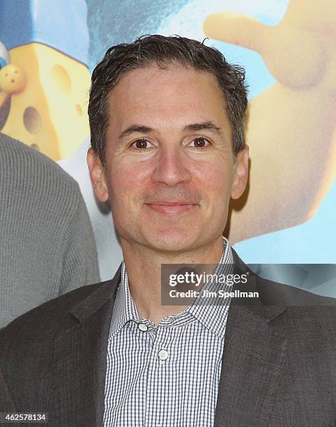 Screenwriter Jonathan Aibel attends the "The Spongebob Movie: Sponge Out Of Water" world premiere at AMC Lincoln Square Theater on January 31, 2015...
