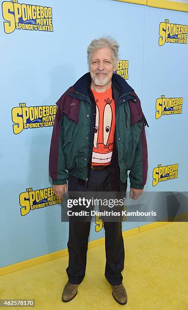 Actor Clancy Brown, voice of Mr. Krabs attends the World Premiere of "The SpongeBob Movie: Sponge Out Of Water 3D" at the AMC Lincoln Square on...