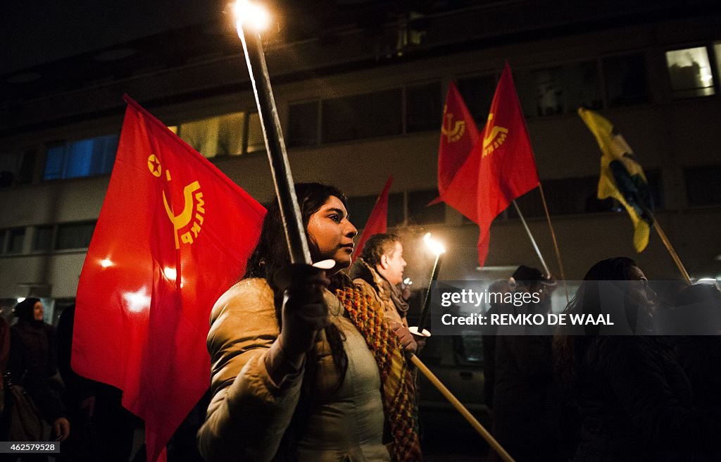 NETHERLANDS-SYRIA-CONFLICT-KURDS-KOBANE-DEMO