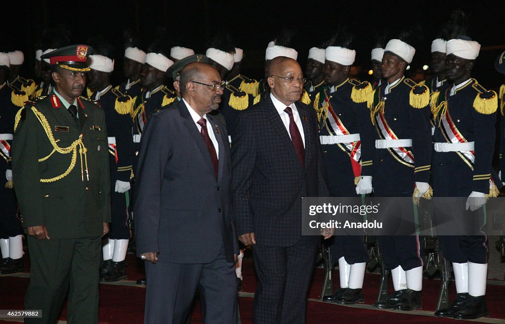 South African President Jacob Zuma in Sudan