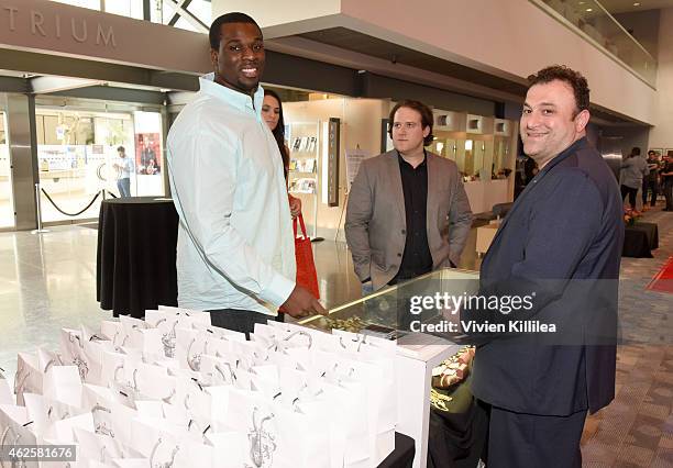 Player Cyrus Kouandjio attends the Kia Luxury Lounge presented by ZIRH at the Scottsdale Center for Performing Arts on January 31, 2015 in...