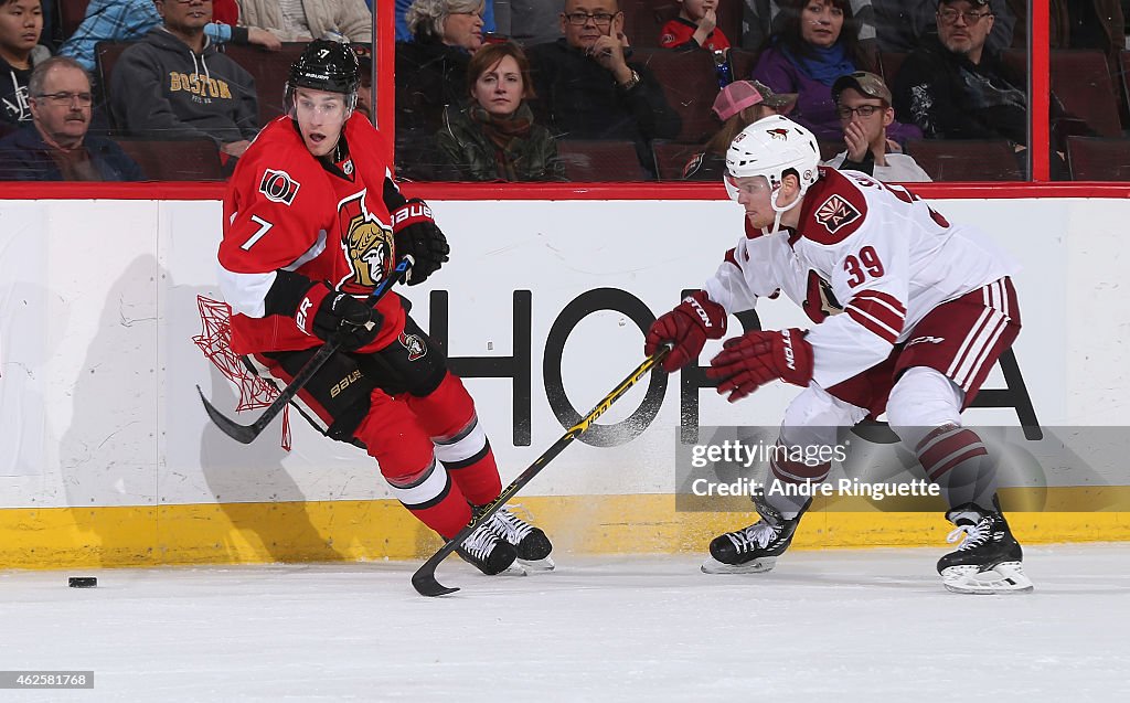 Arizona Coyotes v Ottawa Senators