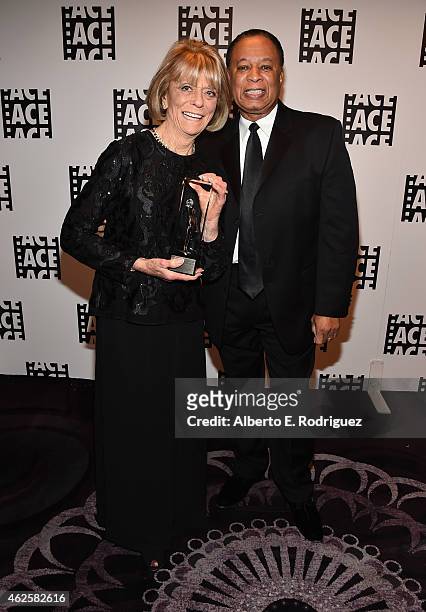 Editor Diane Adler and producer Charles Johnson attend the 65th Annual ACE Eddie Awards at The Beverly Hilton Hotel on January 30, 2015 in Beverly...