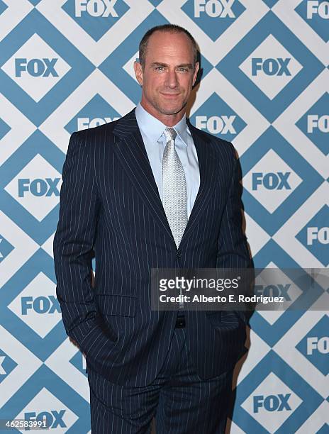 Actor Christopher Meloni arrives to the 2014 Fox All-Star Party at the Langham Hotel on January 13, 2014 in Pasadena, California.