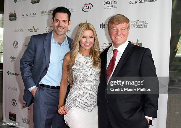 Host Leigh Steinberg and guests attend the 28th Annual Leigh Steinberg Super Bowl Party at Arizona Science Center on January 31, 2015 in Phoenix,...