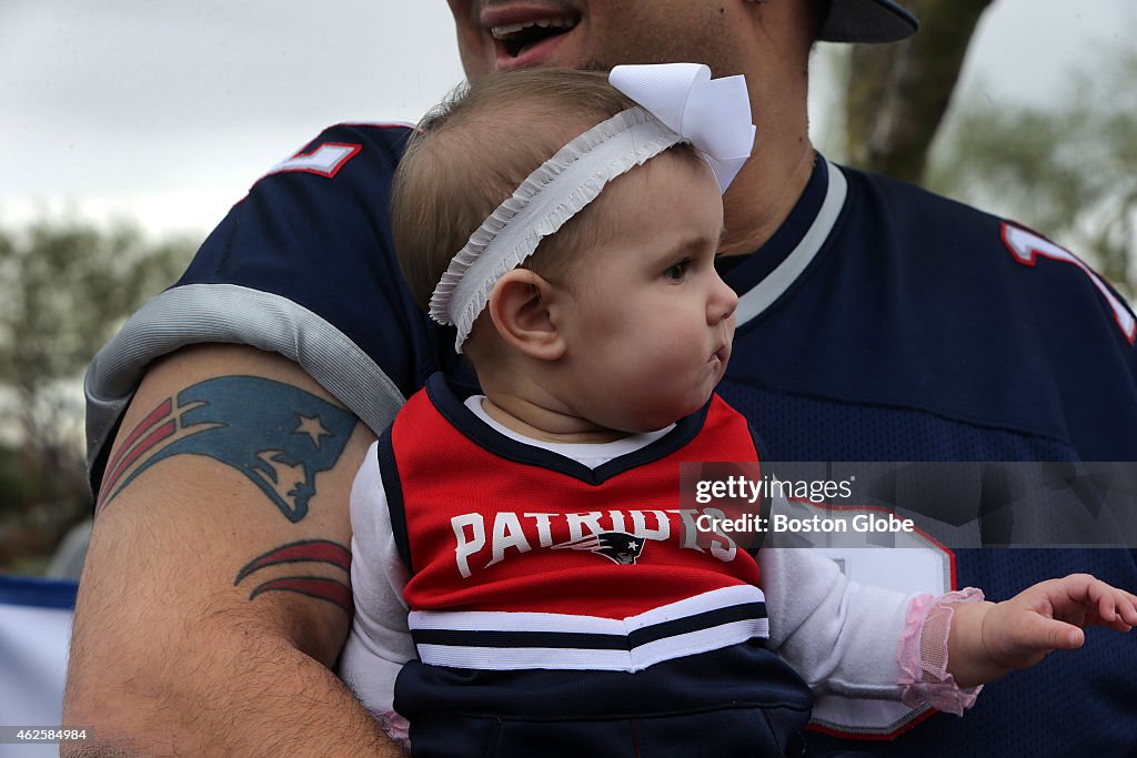 Patriots Fans Rally In Phoenix