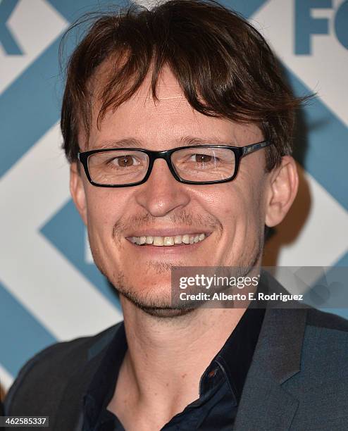 Actpr Damon Herriman arrives to the 2014 Fox All-Star Party at the Langham Hotel on January 13, 2014 in Pasadena, California.