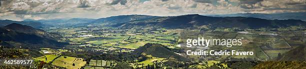panorama - pionono ecological trail - cundinamarca stock pictures, royalty-free photos & images