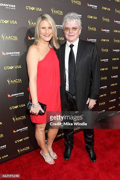 Musician Russell Hitchcock of the band Air Supply and Laurie Hitchcock attend the 2015 G'Day USA GALA featuring the AACTA International Awards...