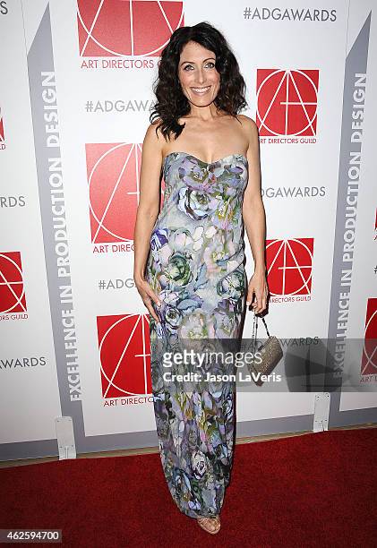 Actress Lisa Edelstein attends the 19th annual Art Directors Guild Excellence In Production Design Awards at The Beverly Hilton Hotel on January 31,...