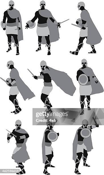 stockillustraties, clipart, cartoons en iconen met spartan - harnas