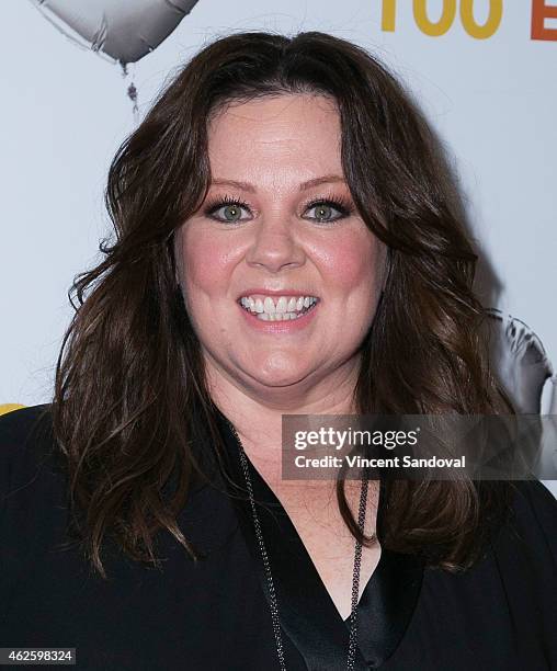 Actress Melissa McCarthy attends the "Mike & Molly" 100 episodes celebration at Cicada on January 31, 2015 in Los Angeles, California.