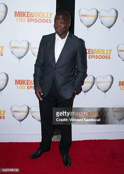 Actor Reno Wilson attends the "Mike & Molly" 100 episodes celebration at Cicada on January 31, 2015 in Los Angeles, California.