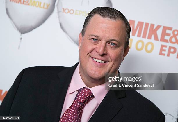 Actor Billy Gardell attends the "Mike & Molly" 100 episodes celebration at Cicada on January 31, 2015 in Los Angeles, California.