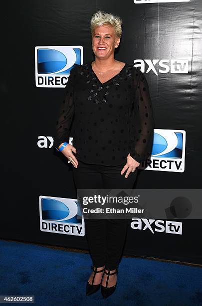 Television personality and chef Anne Burrell attends DirecTV Super Saturday Night hosted by Mark Cuban's AXS TV and Pro Football Hall of Famer...