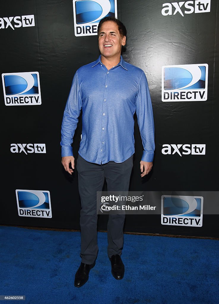 DirecTV Super Saturday Night Hosted By Mark Cuban's AXS TV And Pro Football Hall Of Famer Michael Strahan - Arrivals