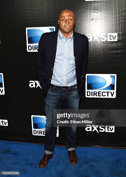 Personality J.R. Martinez attends DirecTV Super Saturday Night hosted by Mark Cuban's AXS TV and Pro Football Hall of Famer Michael Strahan at...