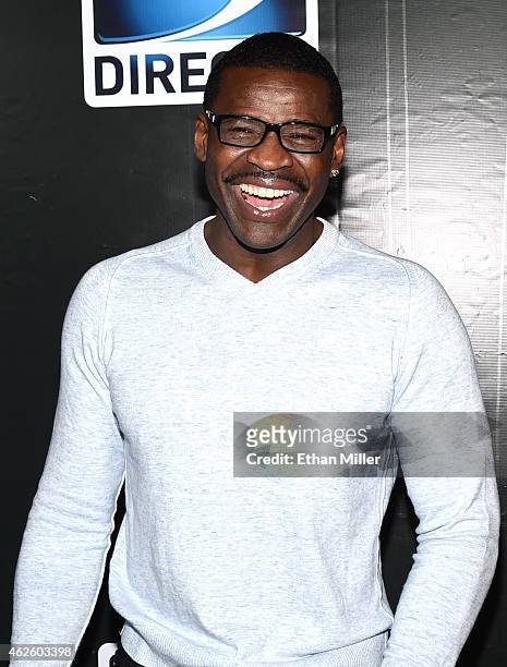 Retired NFL player Michael Irvin attends DirecTV Super Saturday Night hosted by Mark Cuban's AXS TV and Pro Football Hall of Famer Michael Strahan at...