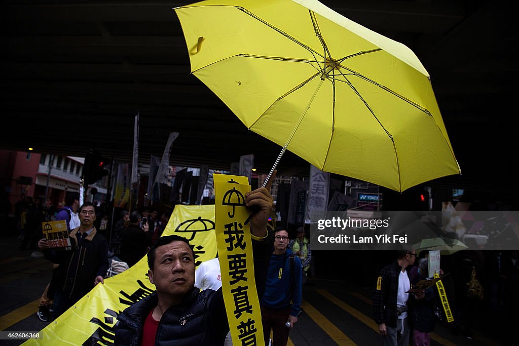 Pro Democracy Supporters Stage A Rally In Hong Kong