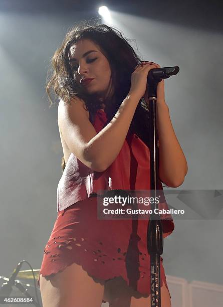 Singer Charli XCX performs onstage during the Rolling Stone LIVE Presented By Miller Lite at The Venue of Scottsdale on January 31, 2015 in...