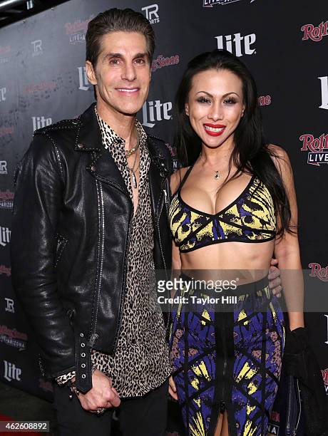 Recording artist Perry Farrell and Etty Lau Farrell attend Rolling Stone LIVE Presented By Miller Lite at The Venue of Scottsdale on January 31, 2015...