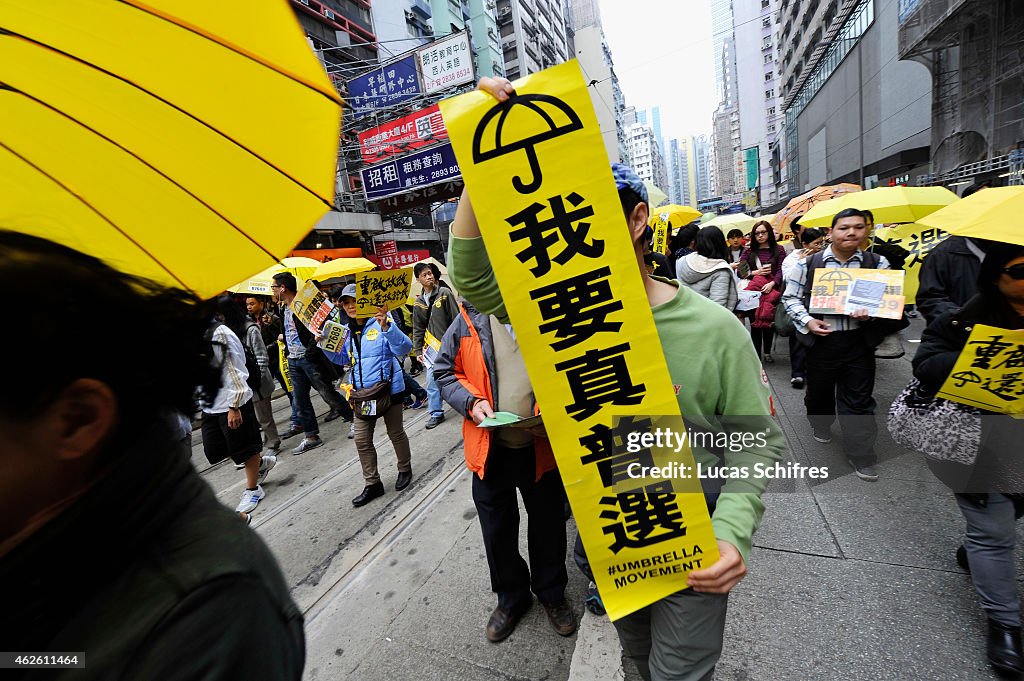 Pro Democracy Supporters Stage A Rally In Hong Kong