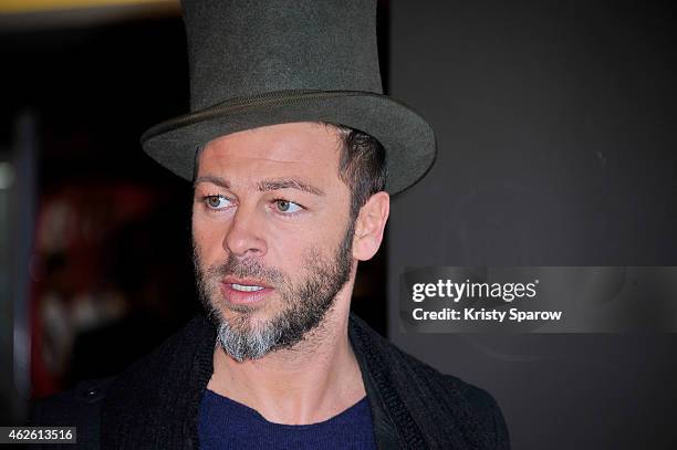 Christophe Mae attends the 'Maya The Bee - La Grande Aventure De Maya L'Abeille' Paris Premiere at UGC Cine Cite Bercy on February 1, 2015 in Paris,...