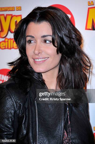 Jenifer Bartoli attends the 'Maya The Bee - La Grande Aventure De Maya L'Abeille' Paris Premiere at UGC Cine Cite Bercy on February 1, 2015 in Paris,...